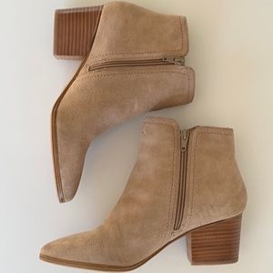 ALDO Heel Suede Booties! BARELY WORN! So cute!